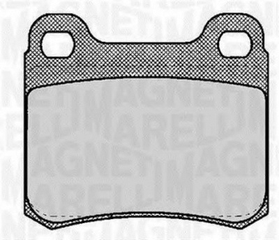 MAGNETI MARELLI 363916060304 -  Комплект тормозных колодок, дисковый тормоз